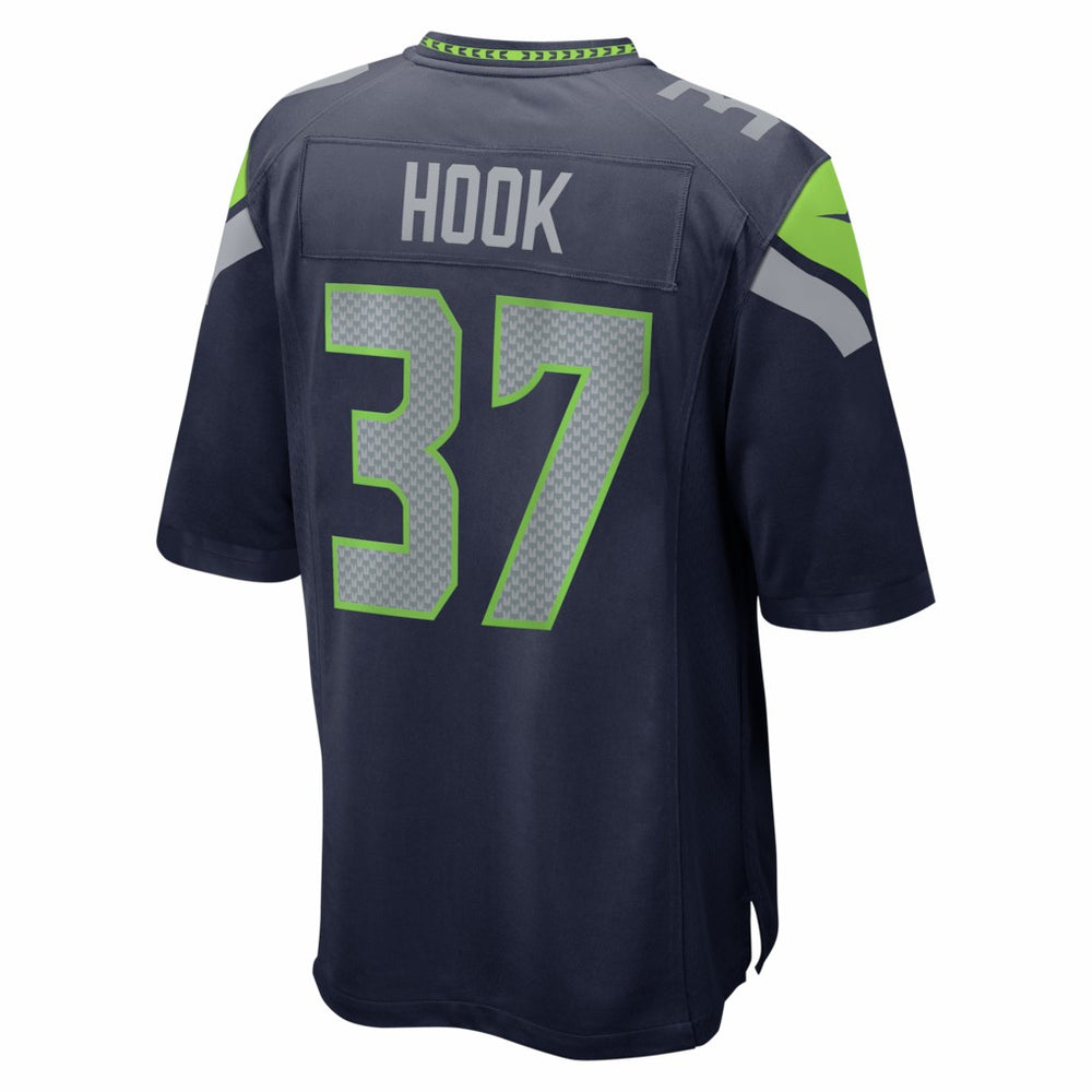 Maxen Hook Seattle Seahawks Team Game Jersey - College Navy