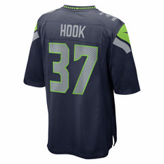 Maxen Hook Seattle Seahawks Team Game Jersey - College Navy