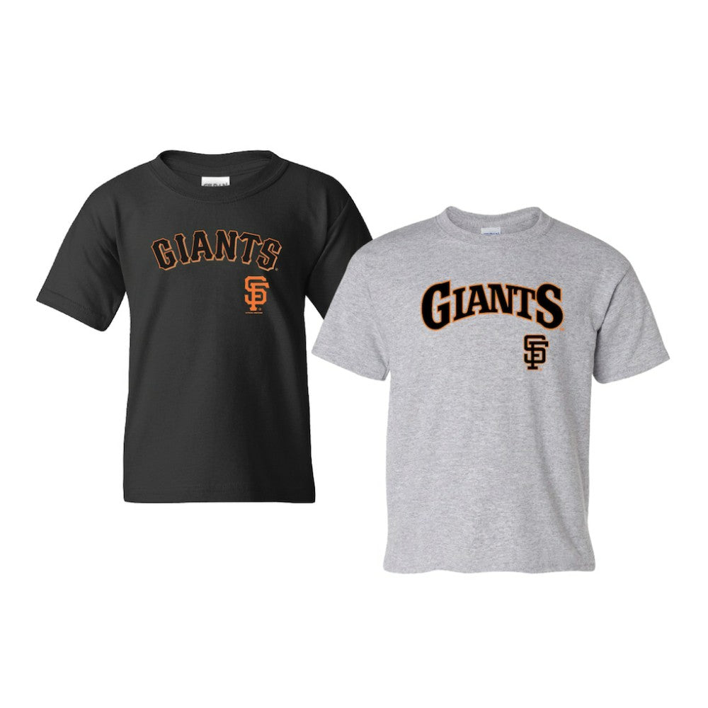 San Francisco Giants Soft as a Grape Youth 2-Pack Logo T-Shirt Set Black/Gray