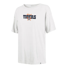 Detroit Tigers Women's Bow & Banner Sadie T-Shirt Sand | 47 brand