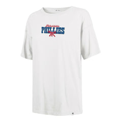 Philadelphia Phillies Women's Bow & Banner Sadie T-Shirt Sand | 47 brand