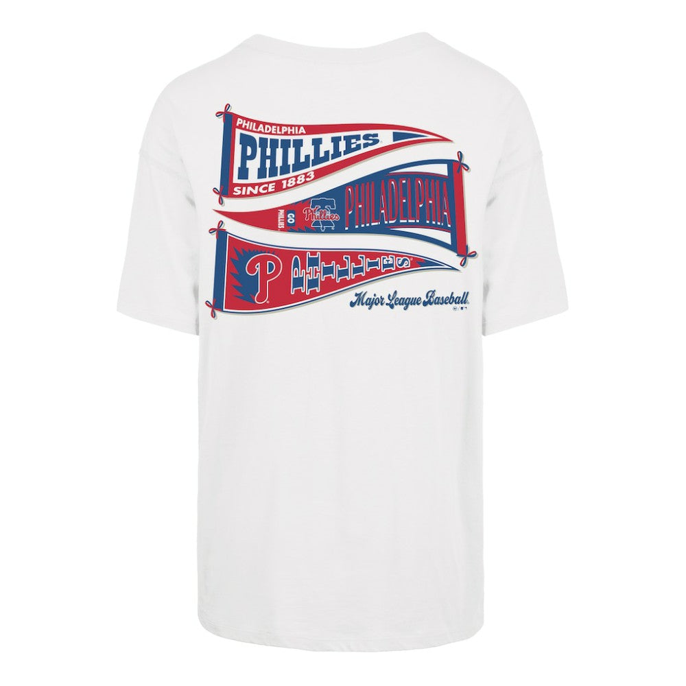 Philadelphia Phillies Women's Bow & Banner Sadie T-Shirt Sand | 47 brand