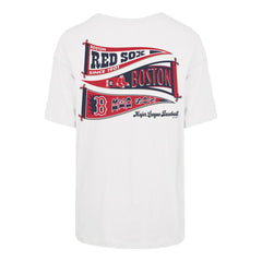 Boston Red Sox Women's Bow & Banner Sadie T-Shirt Sand | 47 brand