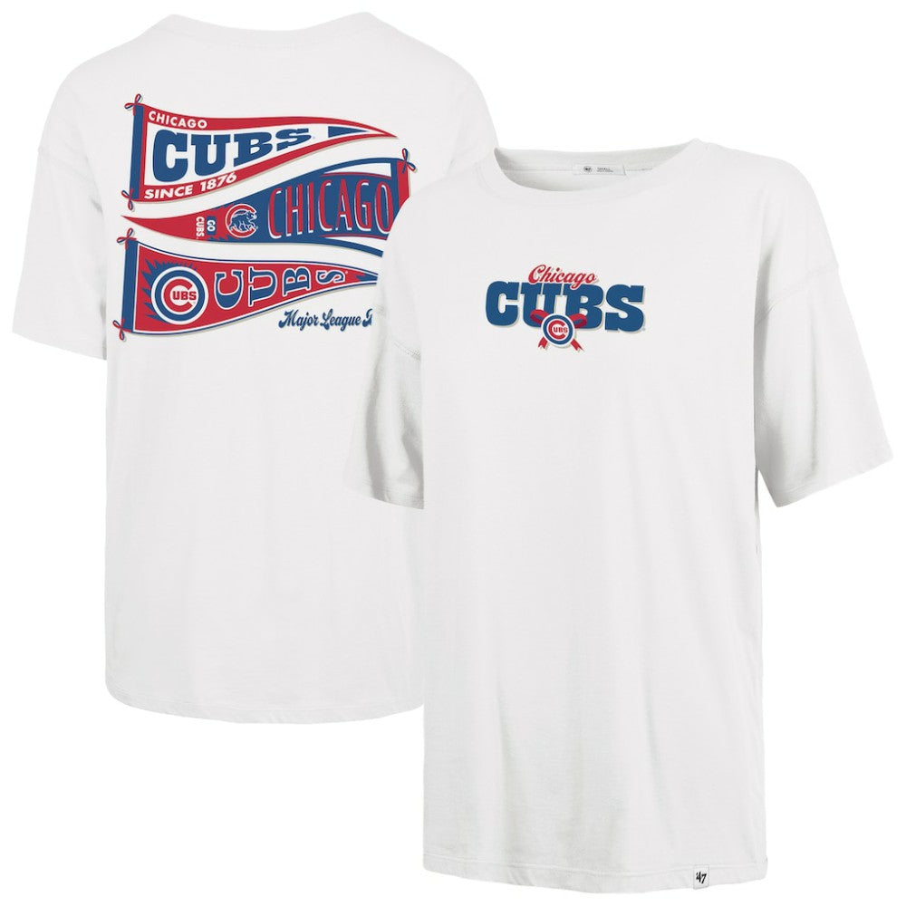 Chicago Cubs Women's Bow & Banner Sadie T-Shirt Sand | 47 brand