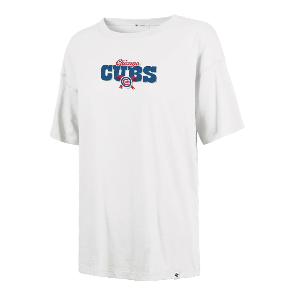 Chicago Cubs Women's Bow & Banner Sadie T-Shirt Sand | 47 brand
