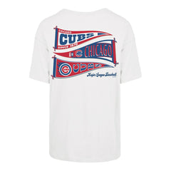 Chicago Cubs Women's Bow & Banner Sadie T-Shirt Sand | 47 brand