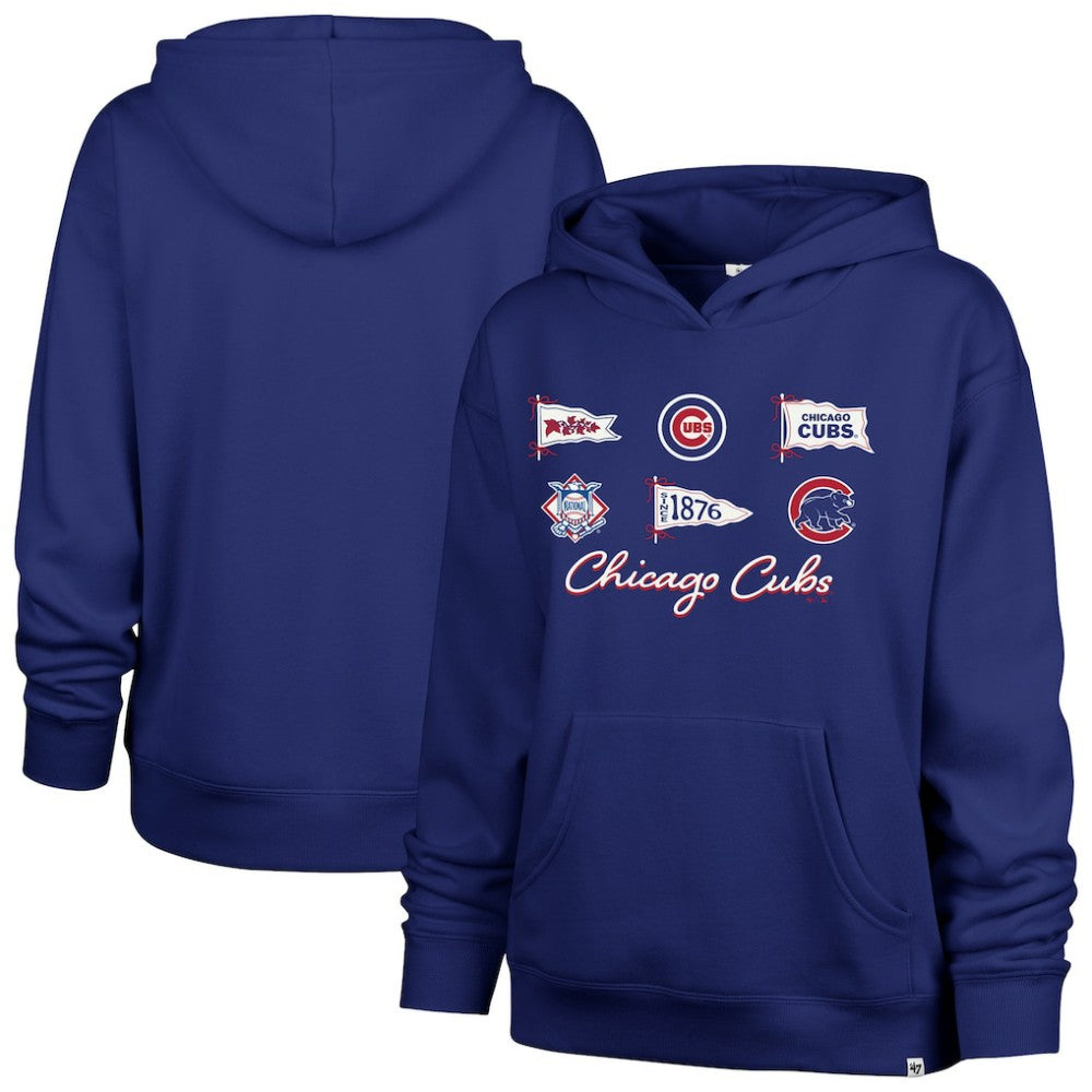 Chicago Cubs Women's Bow & Banners Naomi Hoodie Royal | 47 brand