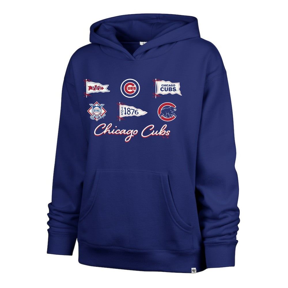Chicago Cubs Women's Bow & Banners Naomi Hoodie Royal | 47 brand