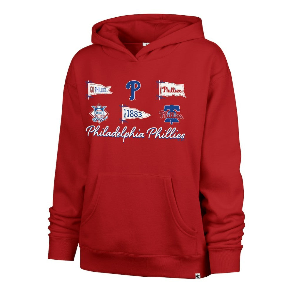 Philadelphia Phillies Women's Bow & Banners Naomi Hoodie Red | 47 brand