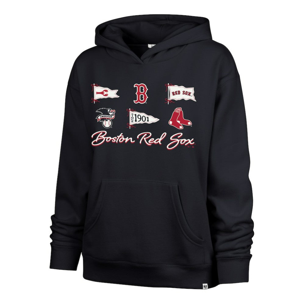 Boston Red Sox Women's Bow & Banners Naomi Hoodie Navy | 47 brand