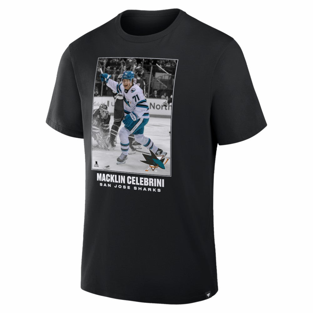 Macklin Celebrini San Jose Sharks NHL Moments Legacy T-Shirt Black