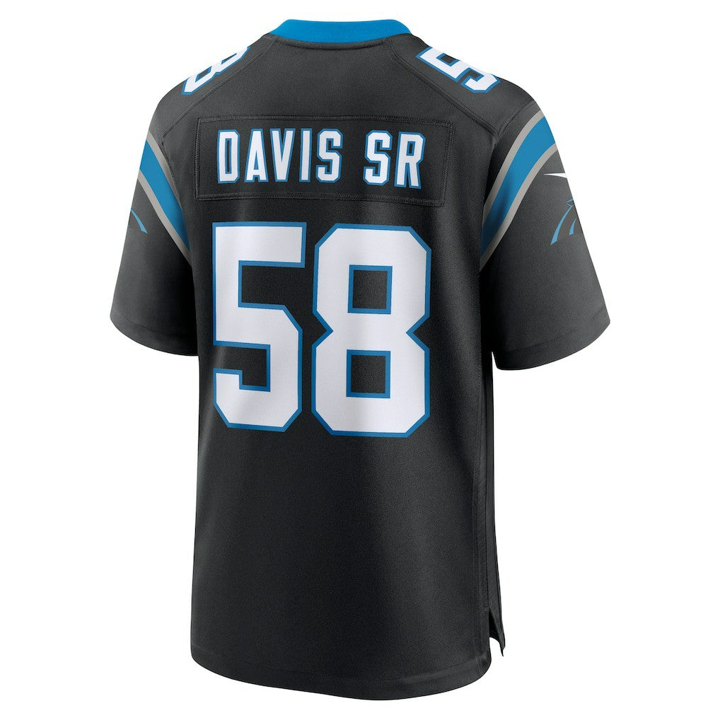 Thomas Davis Sr. Carolina Panthers Team Retired Game Jersey - Black