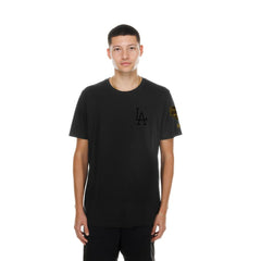 Los Angeles Dodgers 2026 Gold Collection Logo & Patch T-Shirt Black | New Era