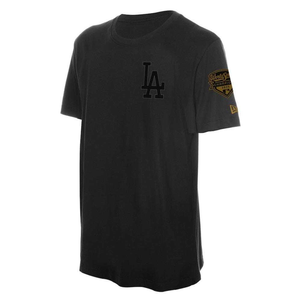 Los Angeles Dodgers 2026 Gold Collection Logo & Patch T-Shirt Black | New Era