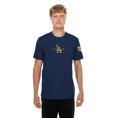 Los Angeles Dodgers 2026 Gold Collection Logo & Patch T-Shirt Navy | New Era