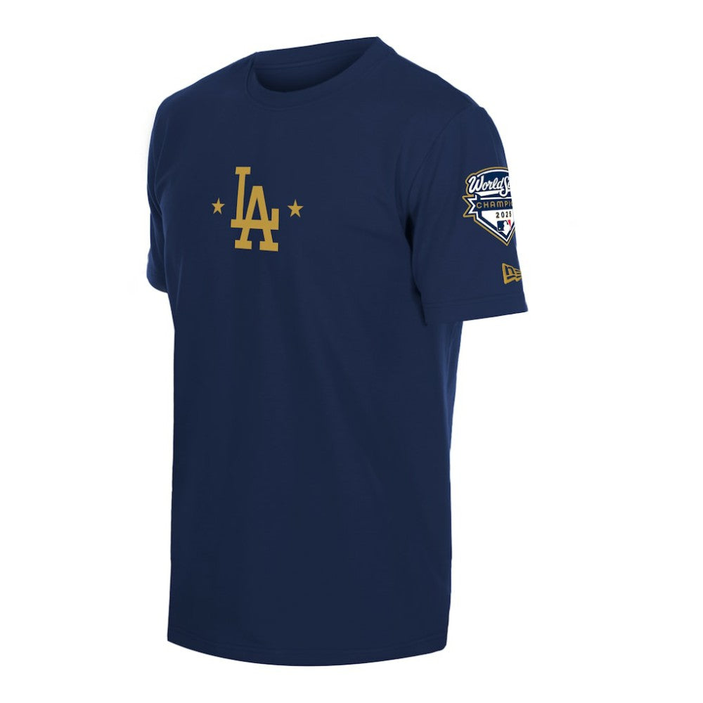 Los Angeles Dodgers 2026 Gold Collection Logo & Patch T-Shirt Navy | New Era