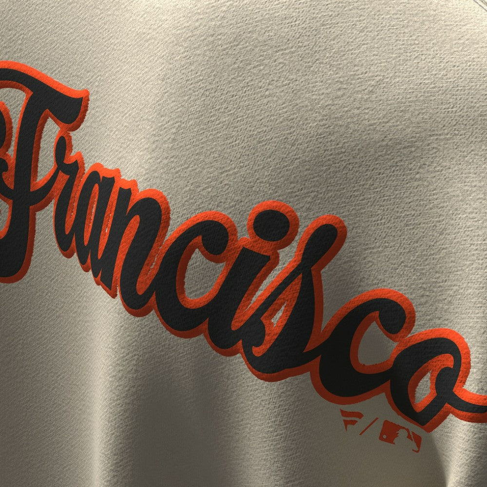 San Francisco Giants Unisex Spirit Jersey Fleece Crewneck Pennant Sweatshirt Tan