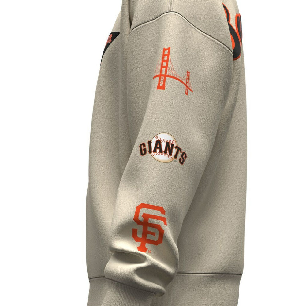 San Francisco Giants Unisex Spirit Jersey Fleece Crewneck Pennant Sweatshirt Tan