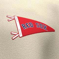 Boston Red Sox Unisex Spirit Jersey Fleece Crewneck Pennant Sweatshirt Tan
