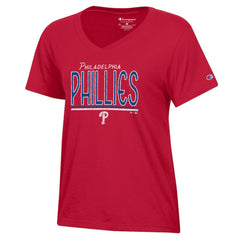 Philadelphia Phillies Champion Women's Core V-Neck T-Shirt Red
