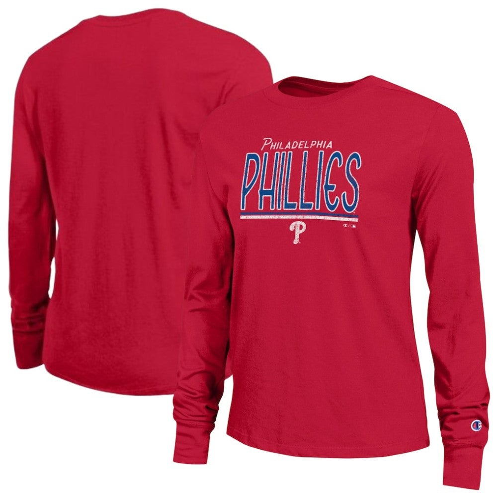 Philadelphia Phillies Champion Women's Long Sleeve T-Shirt Red