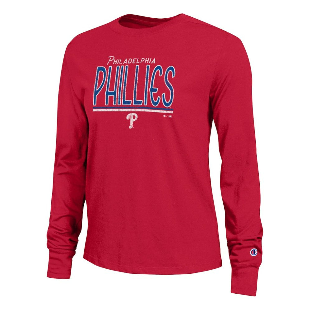 Philadelphia Phillies Champion Women's Long Sleeve T-Shirt Red