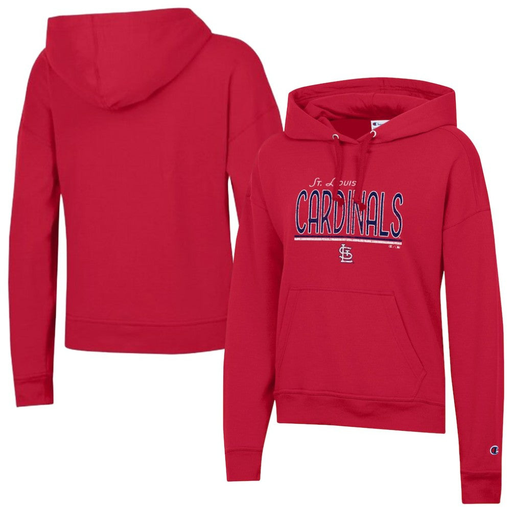 St. Louis Cardinals Champion Women's Vintage Powerblend Hoodie Red