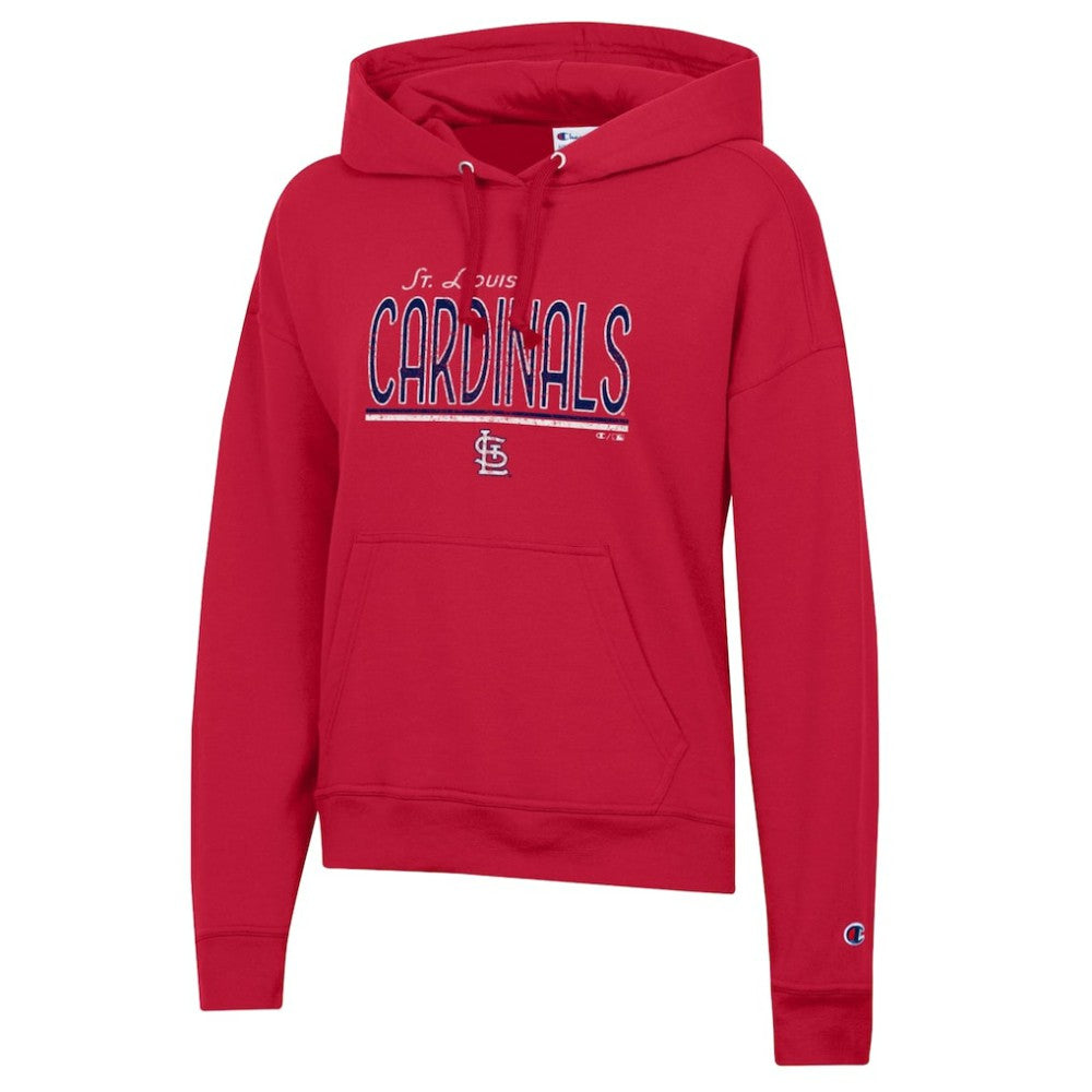 St. Louis Cardinals Champion Women's Vintage Powerblend Hoodie Red