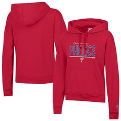 Philadelphia Phillies Champion Women's Vintage Powerblend Hoodie Red