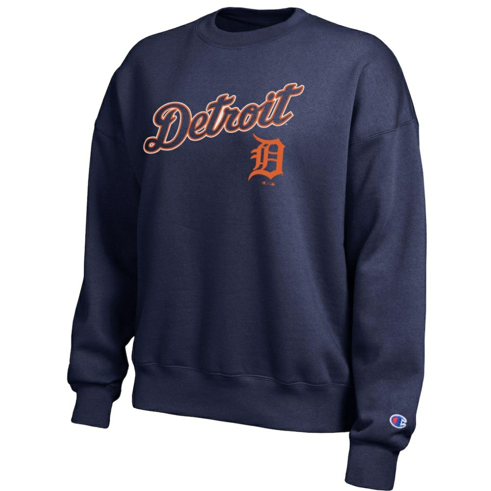 Detroit Tigers Champion Women's All-Star Sweatshirt Athletic Navy