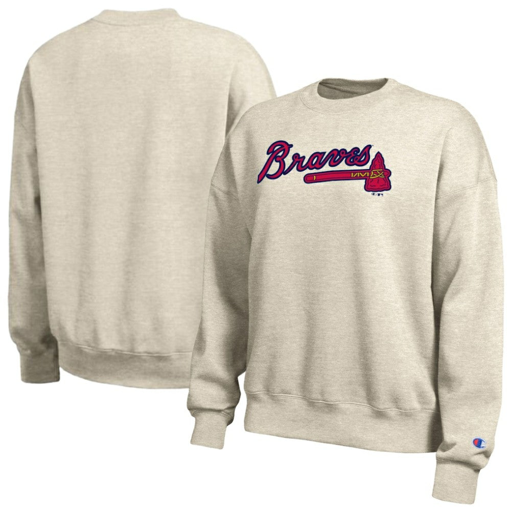 Atlanta Braves Champion Women's All-Star Sweatshirt Oatmeal