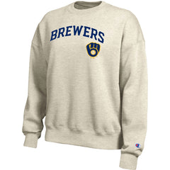 Milwaukee Brewers Champion Women's All-Star Sweatshirt Oatmeal