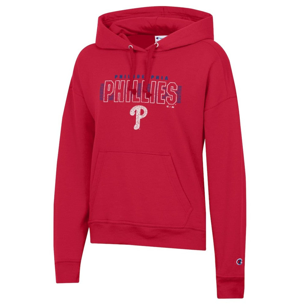 Philadelphia Phillies Champion Women's Distressed Powerblend Hoodie Red