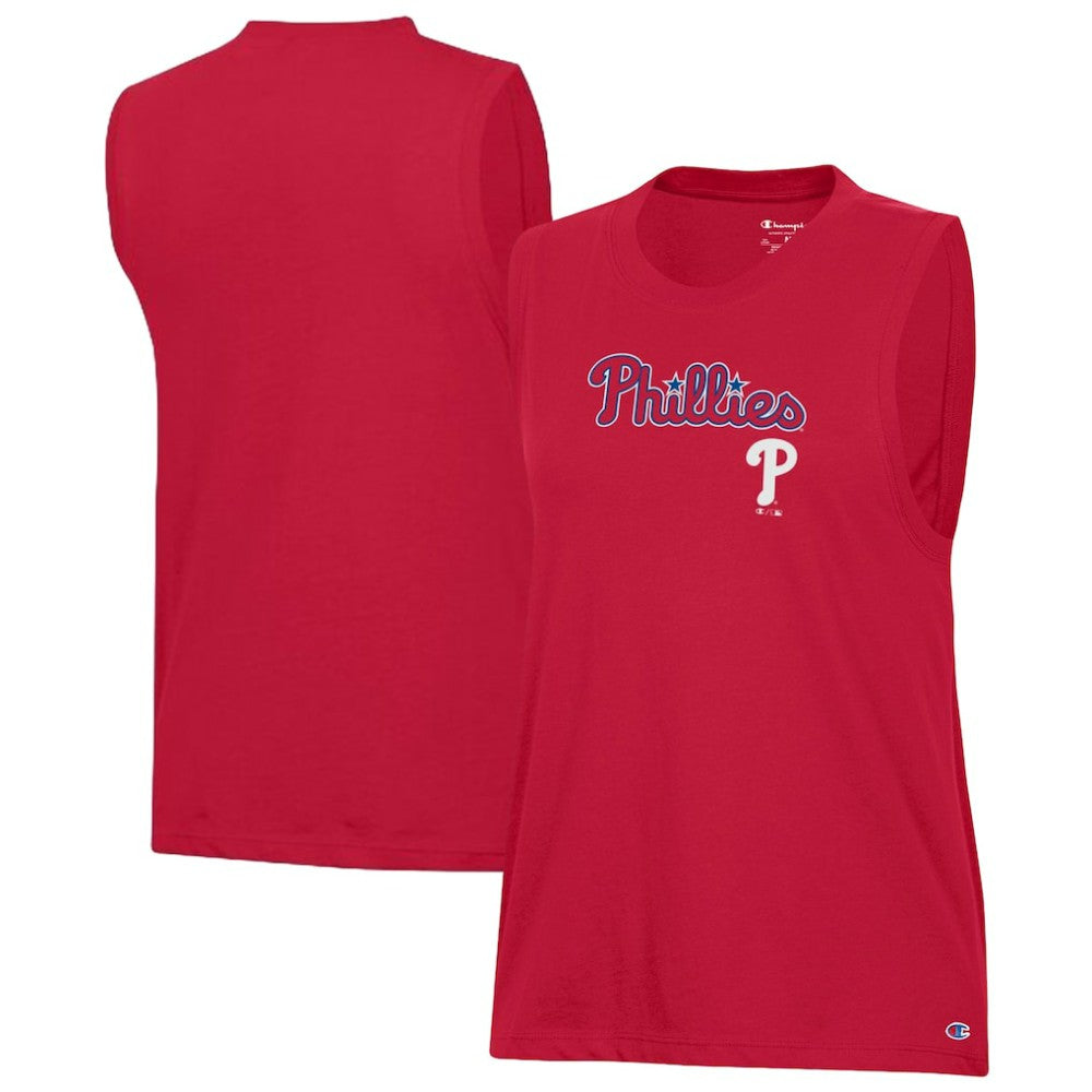 Philadelphia Phillies Champion Women's Muscle Tank Top Red