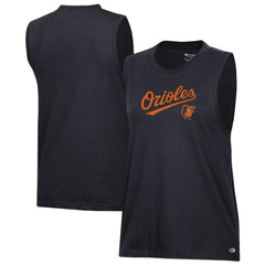 Baltimore Orioles Champion Women's Muscle Tank Top Black