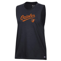 Baltimore Orioles Champion Women's Muscle Tank Top Black