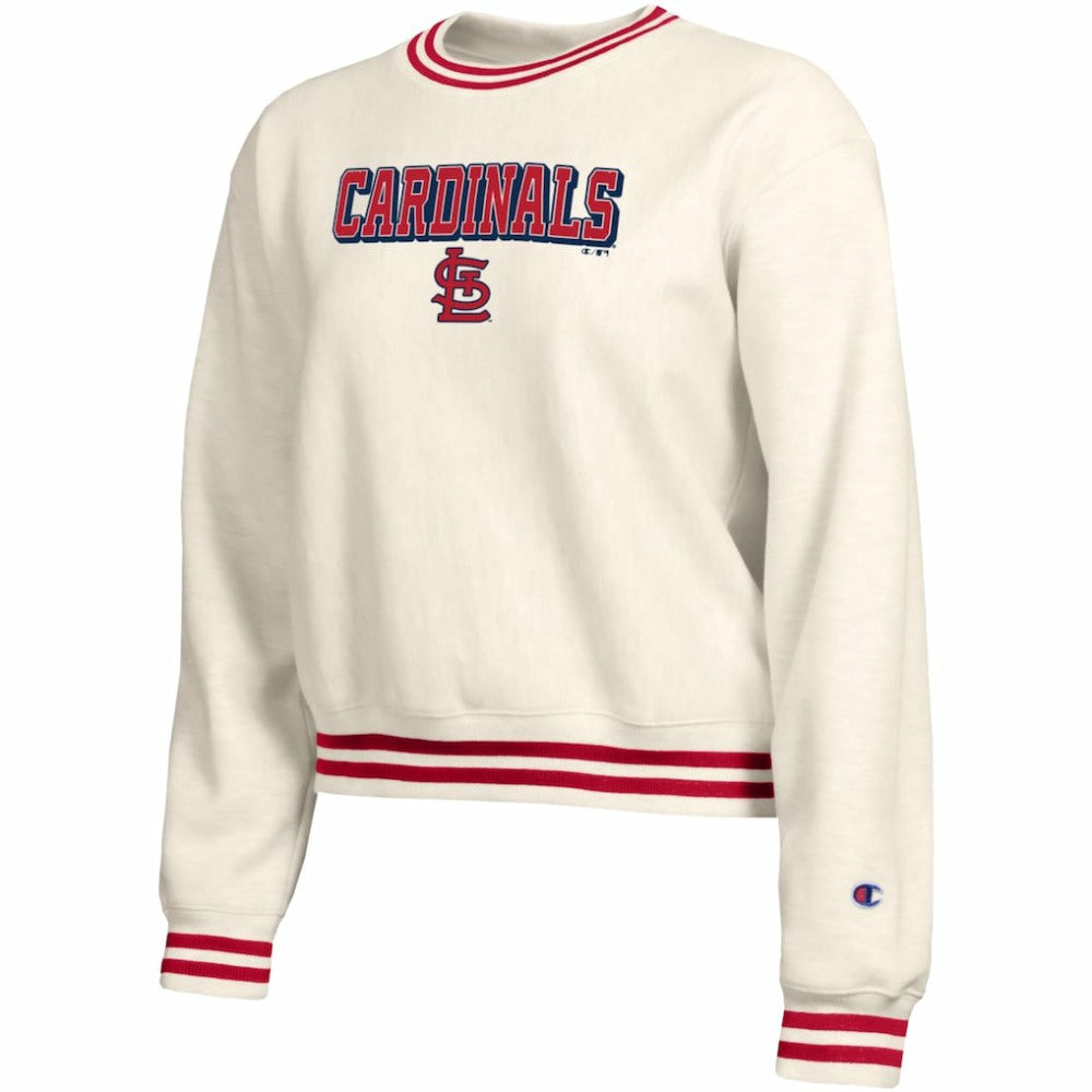 St. Louis Cardinals Champion Women's Reverse Weave Sweatshirt Cream