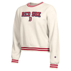 Boston Red Sox Champion Women's Reverse Weave Sweatshirt Cream