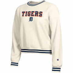 Detroit Tigers Champion Women's Reverse Weave Sweatshirt Cream