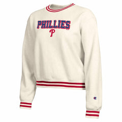 Philadelphia Phillies Champion Women's Reverse Weave Sweatshirt Cream