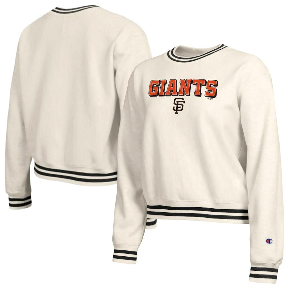 San Francisco Giants Champion Women's Reverse Weave Sweatshirt Cream