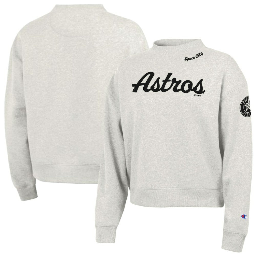 Houston Astros Champion Women's Triumph Tri-Blend Sweatshirt Stone