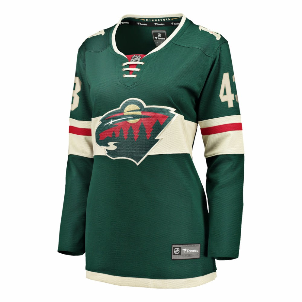Quinn Hughes Minnesota Wild Fanatics Women's Home Breakaway Jersey Green