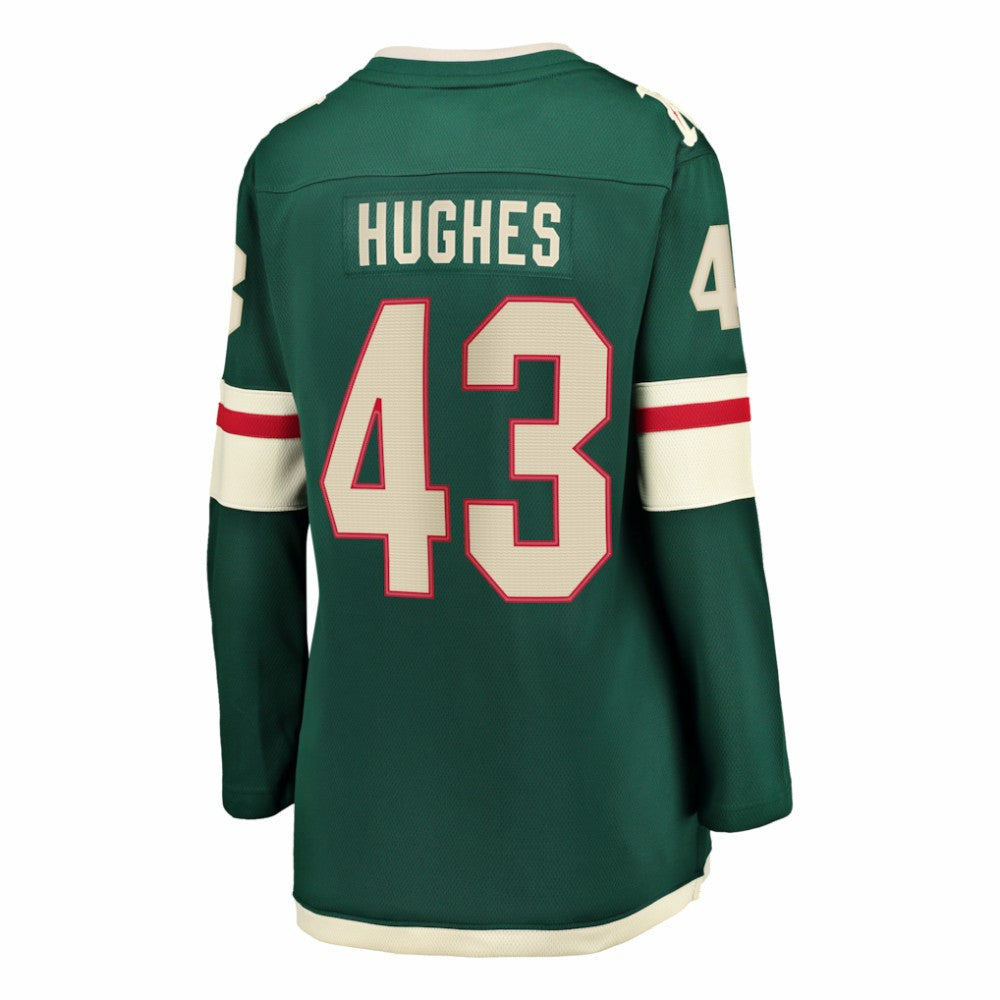 Quinn Hughes Minnesota Wild Fanatics Women's Home Breakaway Jersey Green