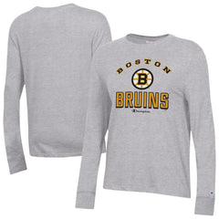 Boston Bruins Champion Women's Core Long Sleeve T-Shirt Gray