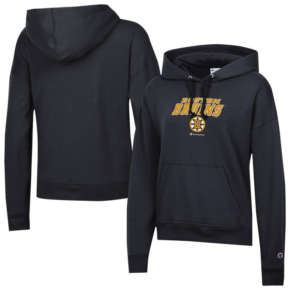 Boston Bruins Champion Women's Powerblend Fleece Hoodie Black