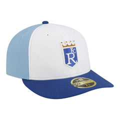 Kansas City Royals Authentic Collection On-Field Low Profile 59FIFTY Fitted Hat White/Blue | New Era