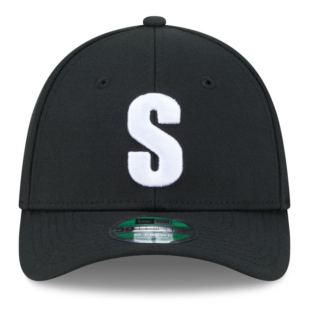 Seattle Mariners Authentic Collection Player Replica 39THIRTY M-Crown Flex Hat Black | New Era