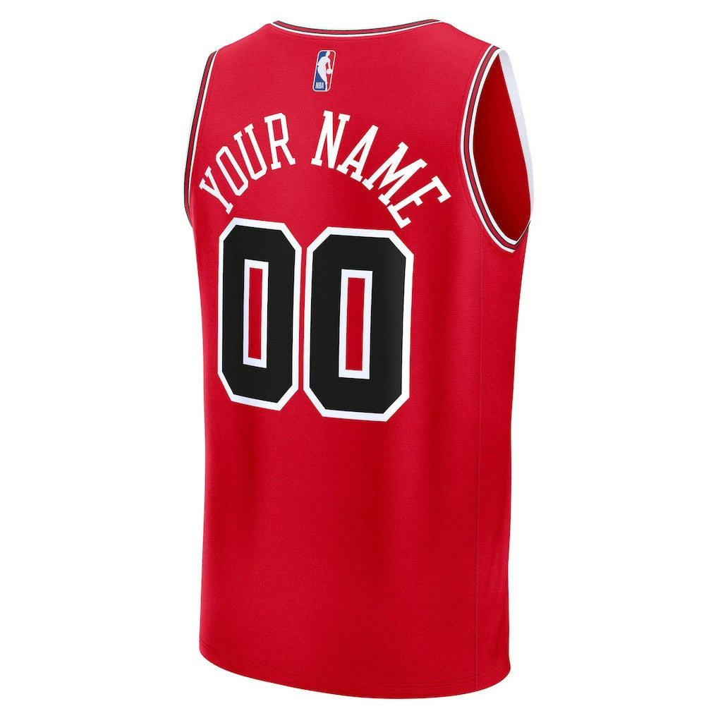 Chicago Bulls Youth Fastbreak Custom Jersey sale - Icon Editi- Red
