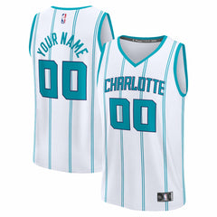 Charlotte Hornets Youth Fastbreak Custom Jersey - Association Edition - White